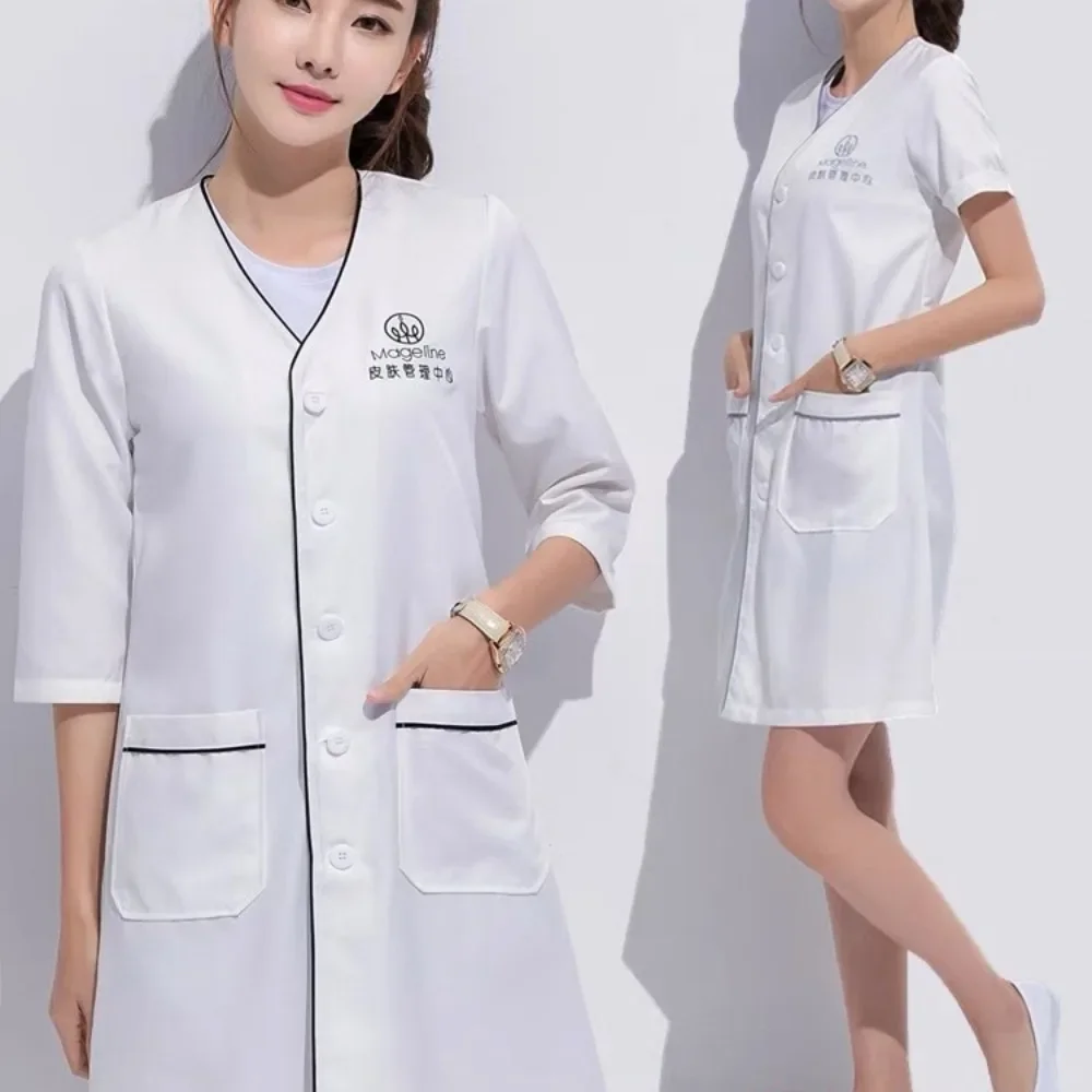 Custom Logo Beauty Uniform Bea - đánh giá và giá Medical Lab Management