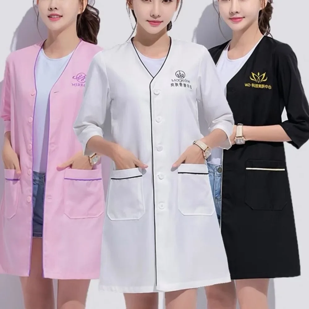 Custom Logo Beauty Uniform Bea - đánh giá và giá Medical Lab Management