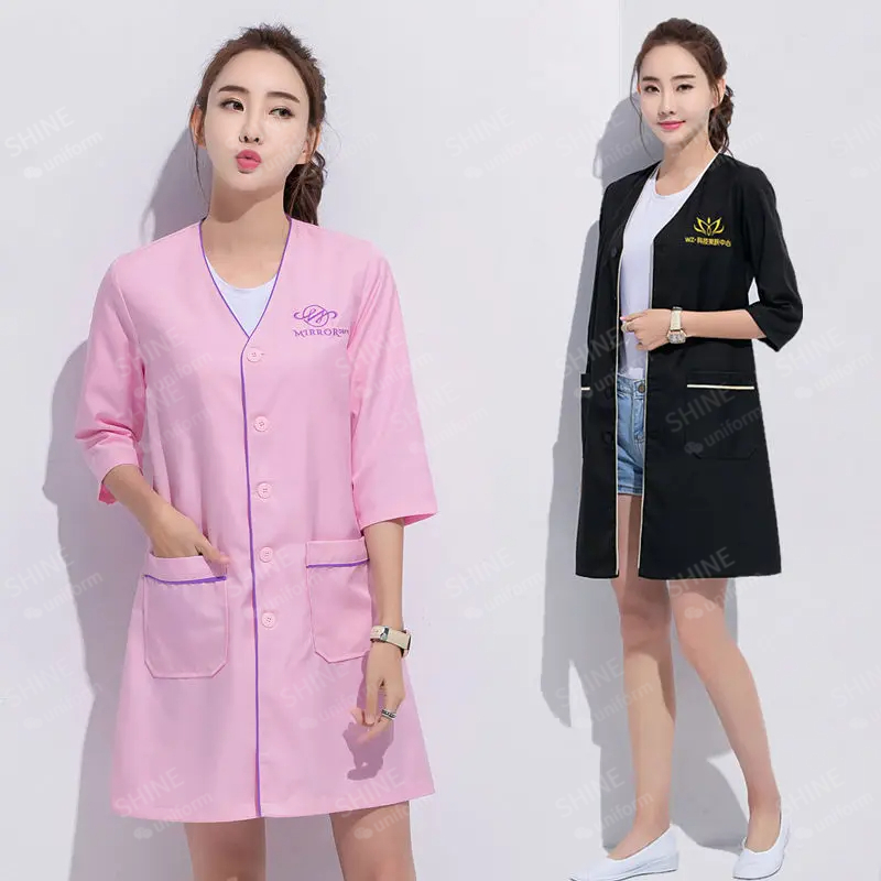 beauty uniform beautician Cust - đánh giá và giá Medical Lab Management